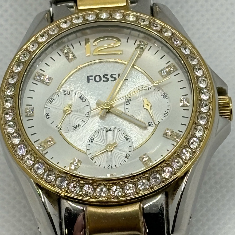 Fossil Riley Es3204 Multifunction Crystal Watch - image 1